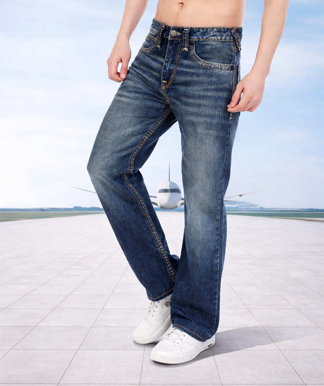Latest bootcut embroidered jeans